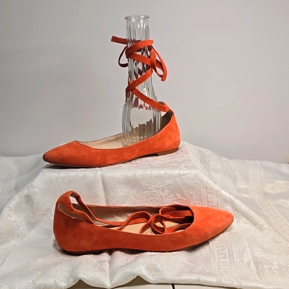 Vince Camuto Shoes - Vince Camuto Suede flats. Coral is the color.